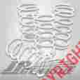 Ls-wrx02-wh-dn 02-03 B-tune Suspension Front Rear Lower Lowering Springs Set White Impreza Wrx