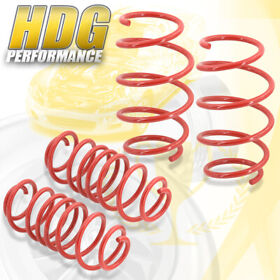 Ls-020rd-242-l8 1.8inch Front 1.3inch Rear Drop Height Red Lower Sport Springs Kit For 99-05 Jetta L4
