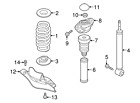 1k0-511-115-dh Volkswagen Genuine Spring Jetta