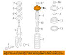 7p0511149 Volkswagen Vw Oem Touareg Front Seat Spacer
