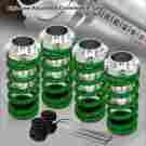 8-hls-hc88-gr-sca-e Hdc Autosports For 1992-1996 Honda Prelude Green Suspension Scale Hi Lower Coilover Springs