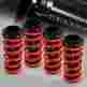 8-hls-hc88-rd-sca-op-a Hdc Autosports For 1988-2000 Honda Civic Crx Red Suspension Scale Hi Lowering Coilover Springs