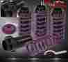 Coil-412pr-ns-803-a5 89-94 Beyond Revolution 95-99 Eclipse Height Adjustable Lowering Purple Coilover Coil Spring Set