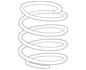 51406-t3r-a03 Acura Genuine Spring L Front