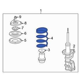 51401s6mn52 Acura Oe For Rsx 2002-2004 Front Coil Spring