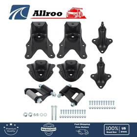 Alu3466101 Allroo For 80-96 Ford F-250 F-150 4wd New Rear Leaf Spring Rearward Shackle Hanger Kit