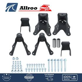 Allroo Alu3466198 For Ford F-150 80-96 F-250 80-84 Rear Leaf Spring And Suspension Bracket Kit