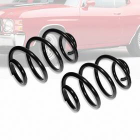 Ar38219 Amoracing Rear 4 Inch Drop Coil Spring Set Black Steel Fits Chevy Gmc Truck C10 1963-72