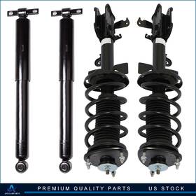 Aup84213001s Asucarparts For Honda Odyssey 2011 - 2015 4 Quick Complete Struts Springs And Mount Shocks