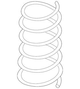 5q0-411-105-jt Audi Genuine Coil Spring