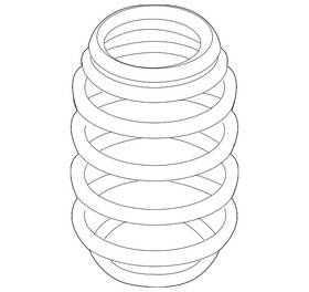 Audi 5q0-511-115-kj Genuine Coil Spring