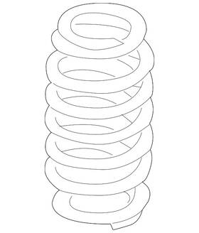 8j0-511-115-ab Audi Genuine Coil Spring