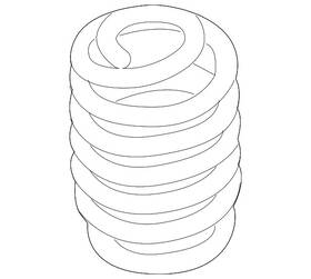 8k0-511-115-gt Audi Genuine Coil Spring