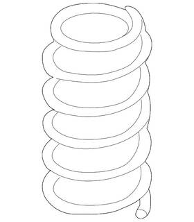 Audi 8s0-411-105-bc Genuine Spring