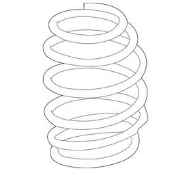 Audi 8w0-411-105-le Genuine Coil Spring