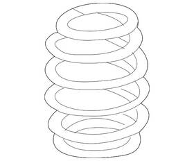 8w0-511-115-ee Audi Genuine Coil Spring