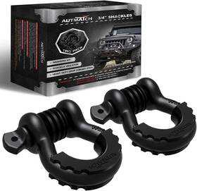 Msk001v Autmatch D Ring Shackle 3/4 Inch Shackles 2 Frosted Black