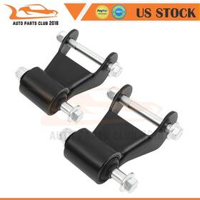 Autopartsclub2018 Ap165as286cb01 Rear Leaf Spring Rearward Shackle Bracket Set For 1999-2013 Silverado Sierra