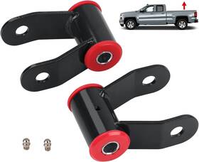 Autop109 Autopartszone 1-1.5 Inch Rear Lift Leaf Shackle Kit For 1988-2018 Chevy Silverado 1500 Gmc Truck Us