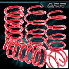 Ls-035rd-154-i5 Awesomecarparts 1 Inch Front Rear Lower Suspension Lowering Spring Red For 15-21 Ford Mustang Gt V8