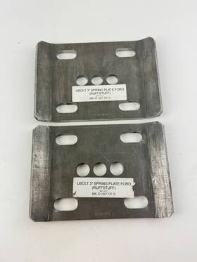 B4w37529p Barnes 4wd U-bolt Plates Ford 3 Inch Springs Pair R1147 Rev. C