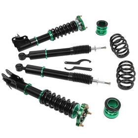 Bro119026tr Bator Coilovers Struts Suspension Lowering Set For 06-11 Honda Civic Green Adjustable
