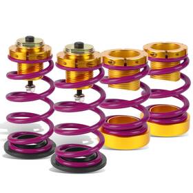 Bezt 718025518201 For 06-11 Honda Civic 1-4 Inch Adjustable Purple Spring Coilover Suspension Lowering