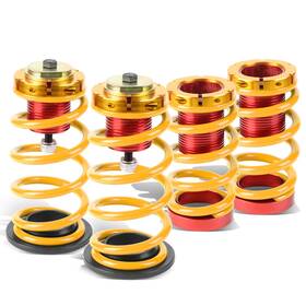 Bezt 718025518218 For 12-15 Honda Civic 1-4 Inch Adjustable Gold Spring Coilover Suspension Lowering