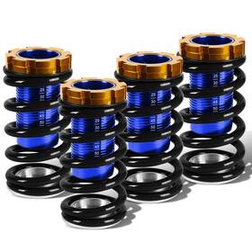 Bezt 718025518232 For 88-00 Ek Eg Ej / Dc 1-4 Inch Lowering Scaled Suspension Coilover Black Spring