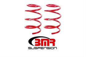 Sp073r Bmr Suspension Lowering Springs 1.50 Inch Front Red Powdercoated Ford Kit