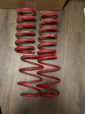 Sp763r Bmr Suspension For 2015-2024 Mustang Performance Lowering Springs Set Of 4 Red