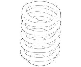 31-33-2-283-562 Bmw Genuine Spring