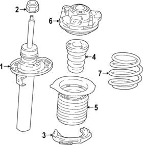 31-33-5-a2a-2f1 Bmw Genuine Spring