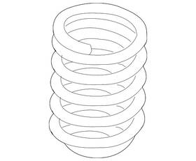 31-33-6-767-367 Bmw Genuine Coil Spring