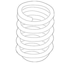 31-33-6-790-113 Bmw Genuine 2013-2015 X1 - Coil Spring