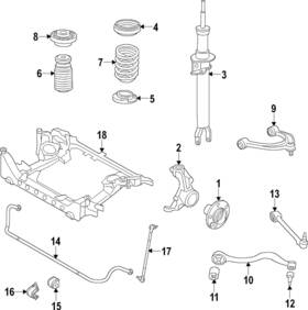 31-33-6-796-765 Bmw Genuine Coil Spring