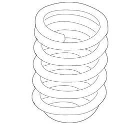 31-33-6-851-923 Bmw Genuine Coil Spring