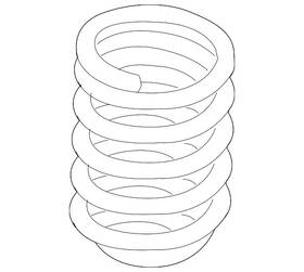 31-33-6-851-925 Bmw Genuine Coil Spring