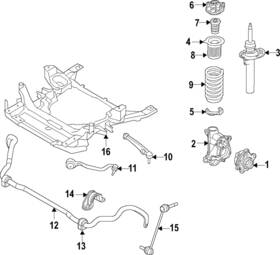 31-33-6-884-932 Bmw Genuine Coil Spring