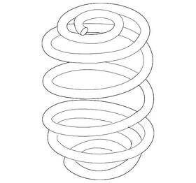 33-53-3-413-080 Bmw Genuine Coil Spring