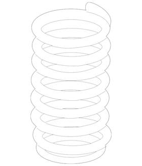 Bmw 33-53-6-786-658 Genuine Coil Spring