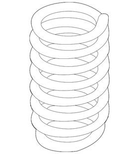 33-53-6-790-119 Bmw Genuine Coil Spring