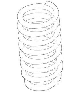 33-53-7-853-275 Bmw Genuine Coil Spring