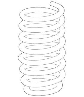 33536855952 Bmw Genuine Coil Spring
