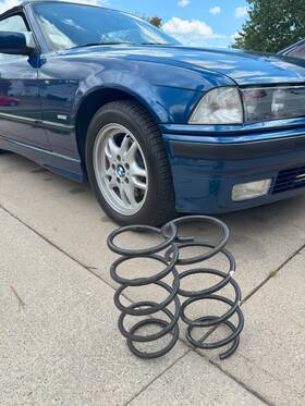 33539065364 Bmw Oem Front Coil Springs - 328ic E36 Convertible