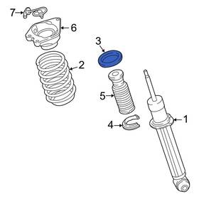31336798834 Bmw Oe For X3 2011-2017 Upper Coil Spring Insulator