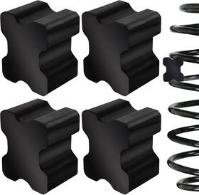 Branded 614162632087 4pcs Coil Spring Spacers Heavy Duty Reinforcement Rubber For 1to 1.5