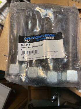 M5418 Chevrolet 889626125317 Four 4 Spring Bolt Chevy/ Gm