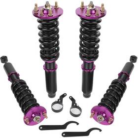 13442324 Choiceshare For 2003-2007 Honda Accord Strut Shock Absorber Adj Height Purple Coilovers 4pcs