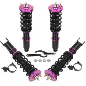 13442325 Choiceshare For 93-00 Honda Civic Shock Absorber Suspension Adj Height Purple Coilovers 4pcs